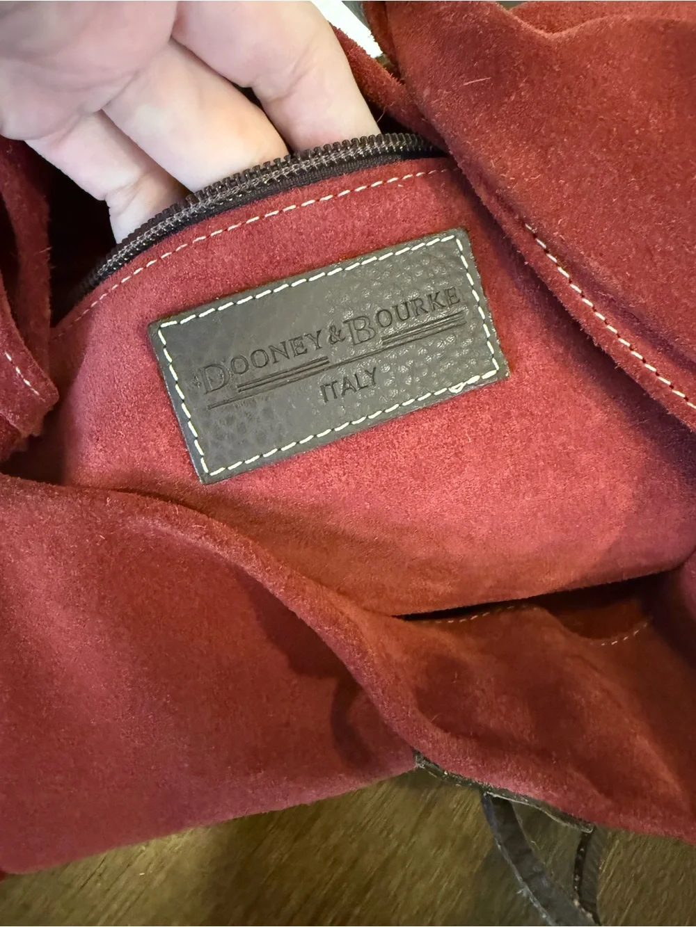 Dooney & Bourke Made in Italy Suede Hobo